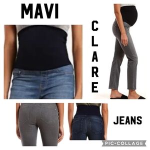 Mavi Clare Jeans Maternity Jeans in Grey Tribeca denim size 31/28 W-717